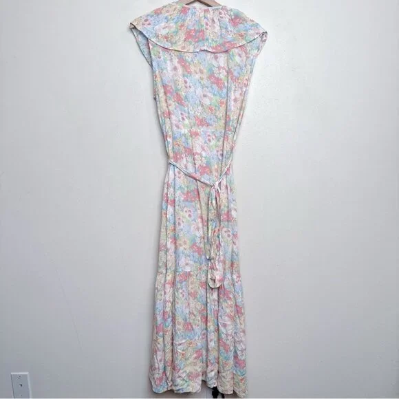 Joe Fresh Pastel Floral Ruffle Midi Dress - Picture 12 of 12